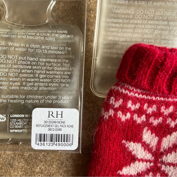 NEW IN BOX Unisex - (2) Restoration Hardware Mini Hand Warmers (2) Refills - Picture 9 of 12